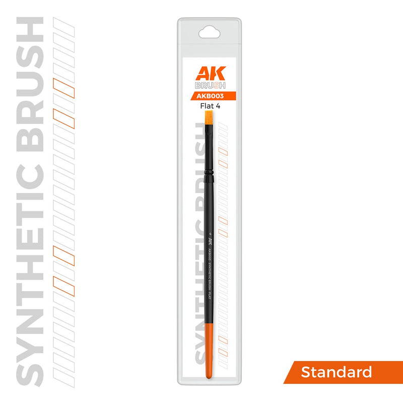 AK SYNTHETIC BRUSH - FLAT 4