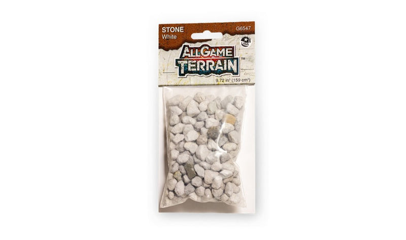 Woodland Game Terrain White Stone